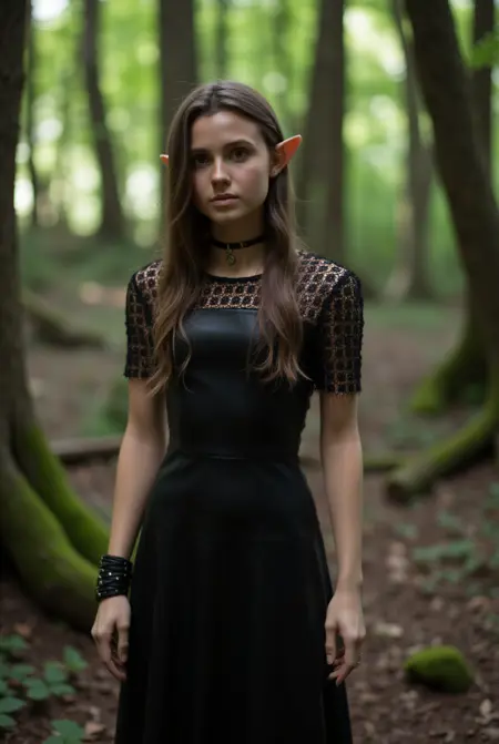 Leather and Lace Dress