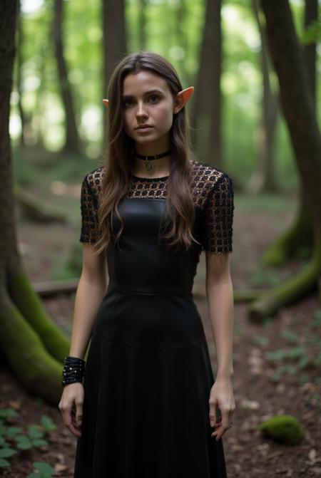 Leather and Lace Dress V1
