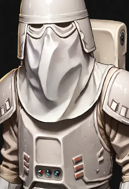 Masked characters from Star Wars- AutismMix [COLLECTION] - Snow trooper