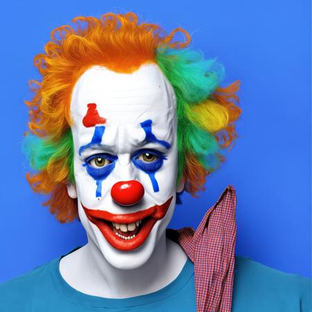 clown-world blue background