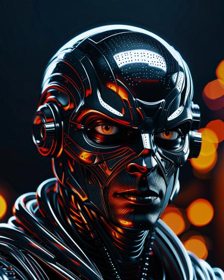 ((((masterpiece)), photographic)), professional detailed portrait, ultra high detail, sharp, insanely detailed, 




The dark creature stares at the camera, in the style of liquid metal, vray tracing, raw character, 32k uhd, schlieren photography, conceptual portraiture, wet - on - wet blending






<lora:AetherPunkAIv2:0.9>, <lora:WowifierXL-V2:0.8>, <lora:orangeblack:1.2>, <lora:ReaLora:0.7>, <lora:RMSDXL_Enhance:2>, <lora:RMSDXL_Photo:0.8>, <lora:psychedelicai-SDXL-V2-000008:1>, <lora:EnvyBetterHiresFixXL01:0:hr=1>, <lora:MJ52_XL:0.6>, <lora:add-detail-xl:1.5>, <lora:DetailedEyes_V3:1.2>, <lora:PerfectEyesXL:1.0>,




