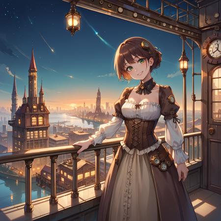 Steampunk city background v1.0
