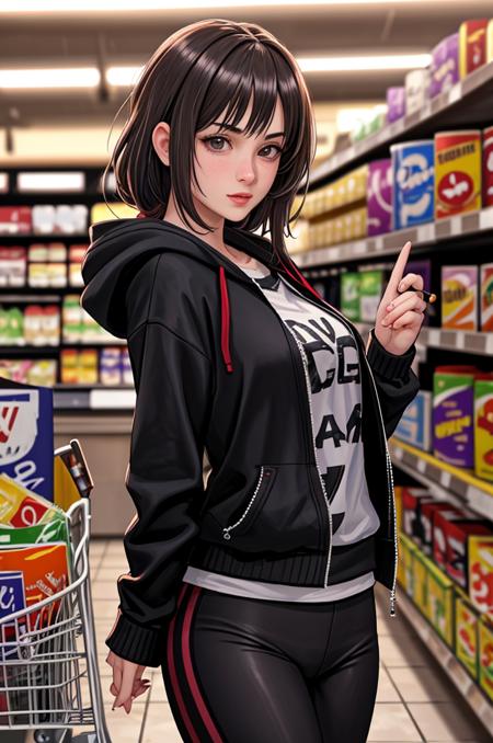 tv_Olesya_Khomu_aka_Mia_Trejsi_PS_V1, , shopping in a grocery store, wearing yoga pants, wearing a hoodie, shot from the side, epiCRealism, epiCPhoto,, wrinkles:0.2, pores:0.2, <lora:epiNoiseoffset_v2Pynoise:1> Masterpiece, Best Quality, ultrarealistic photography, real life, colorful, amazing, perfect lighting, bright colors, dramatic, dynamic, cinematic lighting, hyperrealism, intricate details, epic, realism, <lora:LCM_LoRA_Weights_SD15:1>   <lora:detail_slider_v4:0.5>