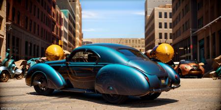 j3nn1f3r8 in chase in a 1937 madcap scifi romcom, dense art deco downtown, streamline moderne car, gadgets,  (dynamic action:1.5), burner_style,  dress, updo, big breasts, huge tits, [erect covered nipples],  (sideboob) (rim lighting:1) two-tone lighting, sharp focus <lora:waist_size_control_v1.0:0.5> <lora:ass_size_control_v1.0:-1> <lora:burner_style_v1:0.2> <lora:covered_nipples_v20:0.4> <lora:sideboobx:0.4> img <lora:Decopunk_SD:0.9> d3c0pnuk, str34ml1n3 <lora:j3nn1f3r8_v6-000005:1>  <lora:ClothingAdjuster3:-0.5>
