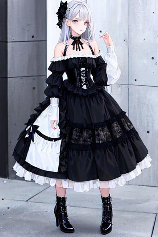 Dip Hem Gothic Dresses image by TK31