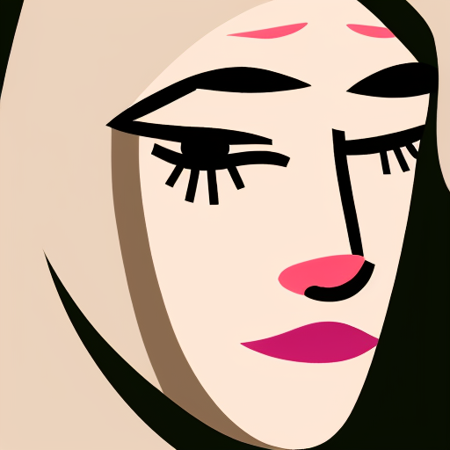 <lora:ttsicon:1> A women face, sad