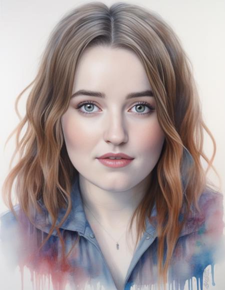 KaitlynDever,<lora:KaitlynDeverSDXL:1>,A colored-pencil art of a beautiful woman.  Highly detailed. In the style of Agnes Cecile. The painting was recognized as a contest winner. It has been featured on CG Society.