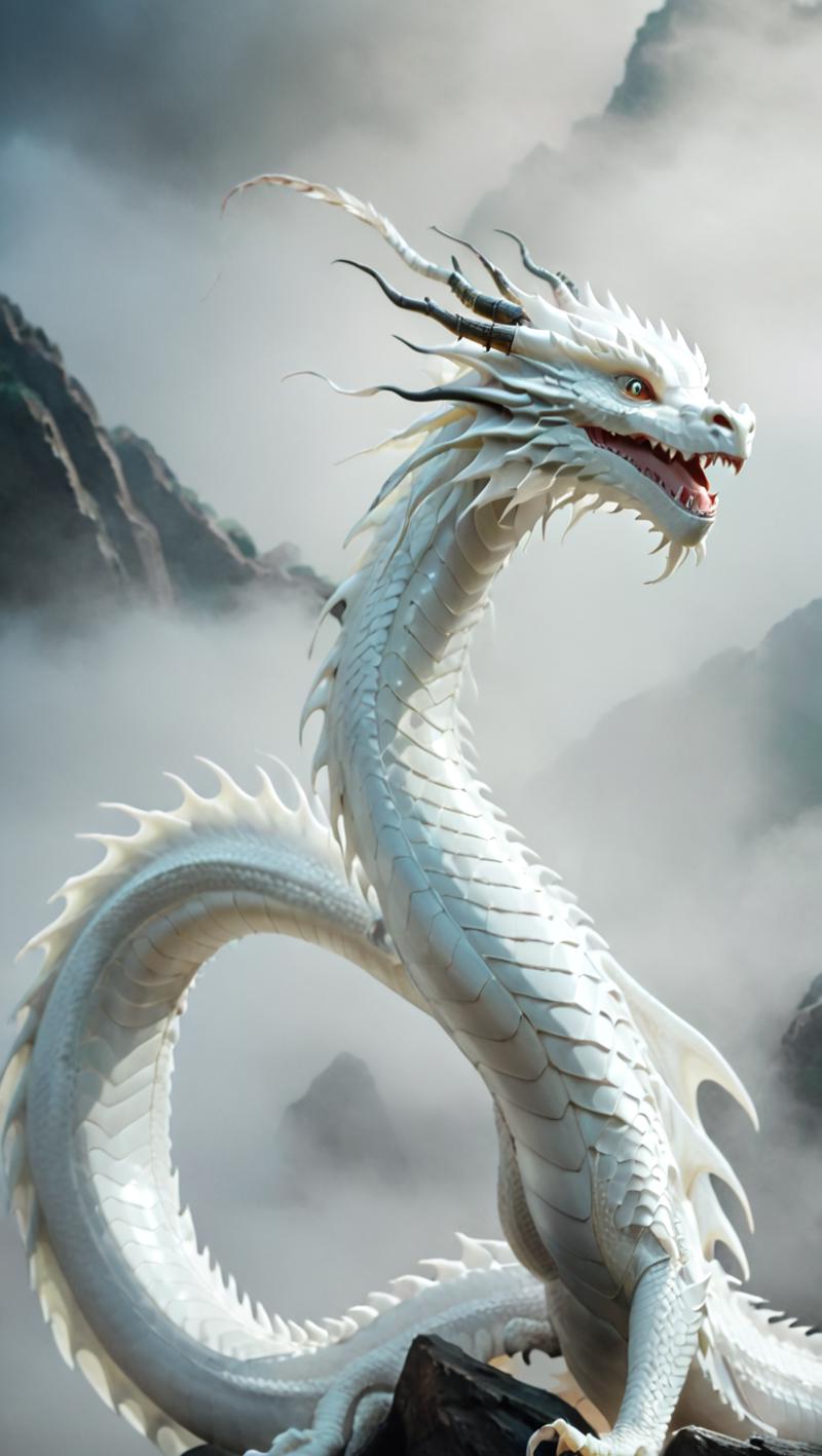 Jiao (Ready to evolve into a eastern dragon)蛟loong-[SDXL白棱Lora]（准备进化为中国龙） image by Shan_bailing