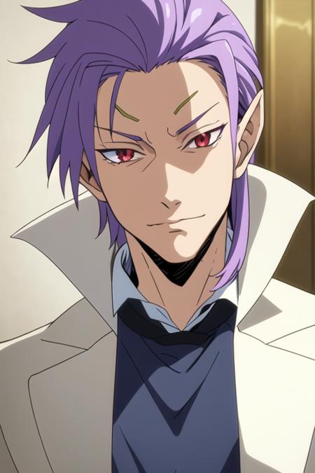 clayman_tensei_shitara  red eyes purple hair