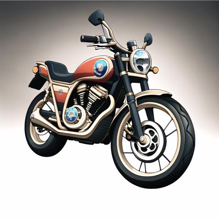 masterpiece, best quality, 
white background, simple background, 
no no humans, 
game icon, <lora:yuan_icon_any_03-000008:0.9>, motorcycle,