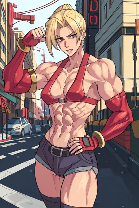 muscular androgynous woman