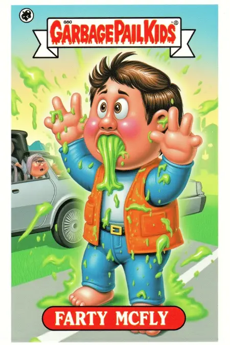 Garbage Pail Kids card style