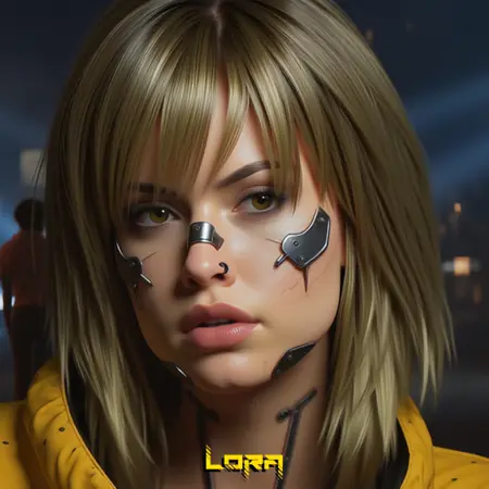 My V from Cyberpunk (photorealistic)