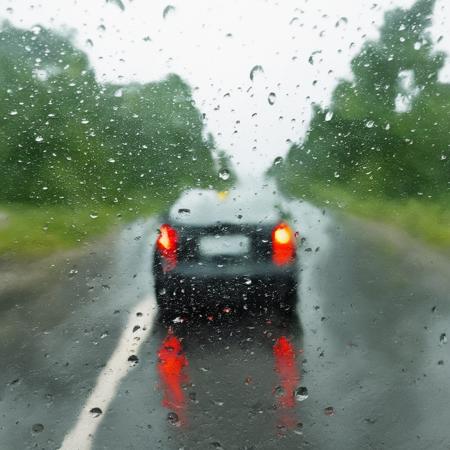 raindrops on the glass