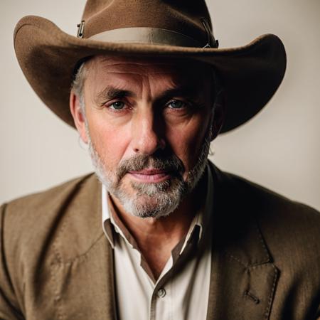 analog gloomy (extreme close up shot) photo of a mature man, <lora:j0rd4np3t3rs0n:1>, (wearing a brown blazer and olive shirt), High Detail, Sharp focus, realistic, best quality, 8k, award winning, dramatic lighting, epic, cinematic, masterpiece, photography studio, Fujifilm XT3