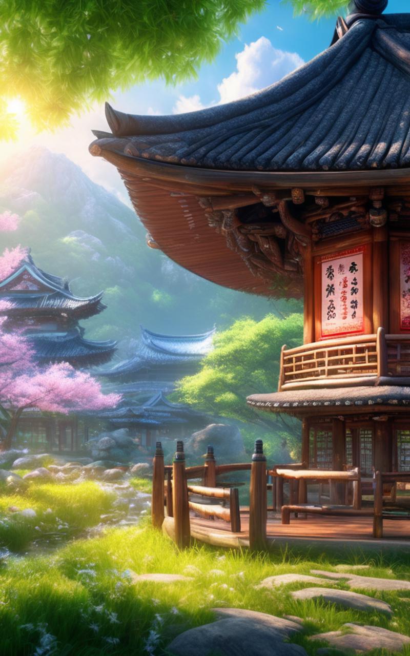 Ancient Chinese Scenery Background XL image by ronhong