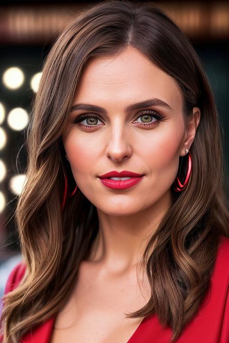 photo of extremely sexy (Ell13T4yl0r01-250:0.99), a woman as a sexy student, closeup portrait, Bold eyebrows, Long chocolate brown waterfall braid hairstyle ,(red lips:1.1) ( Tie-front crop top and cargo pants ), at a cantina sitting bar (masterpiece:1.5) (photorealistic:1.1) (bokeh) (best quality) (detailed skin texture pores hairs:1.1) (intricate) (8k) (HDR) (wallpaper) (cinematic lighting) (sharp focus), (earrings)