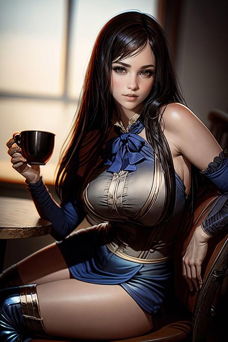 (best quality, masterpiece), realistic, (perfect detailed face), detailed bright eyes, good lit detailed skin, 1girl, (curvy), on chair, inside a coffee restaurant, holding a cup, (dim:0.5), (low key:0.5), lying  sexy pose, snha  <lora:epi_noiseoffset2:1>  <lora:more_details:0.5>   <lora:add_sharpness:1.5> <lora:rec:1.25> <lora:Castlevania_OoE_Shanoa:0.7>