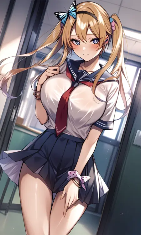 Miyabi Yuugaoze - 夕顔瀬雅 / Maou Gakuen no Hangyakusha - 魔王学園の反逆者 | SDXL