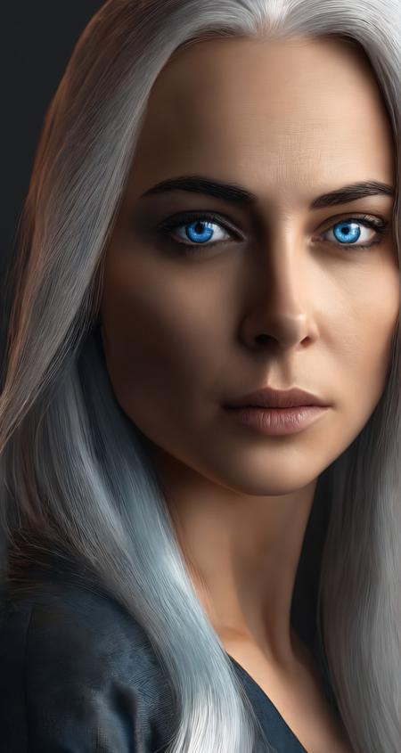 photo of samburskaya, closeup, solo, grey hair, light blue eyes, epic, dramatic,
middle shot, closeup, detailed background, hyper realistic,
(flat shading:0.6), 
(spellbinding high-definition artwork,As female Geralt from The Witcher series,depict her colossal form:0.7), (sci-fi:0.6), DeviantArt, Blouse, very long hair,  (idol:0.6), 
detailed background, deafening, (ghastly:0.8), <lora:samburskaya_sdxl_vanilla_1.0:1>