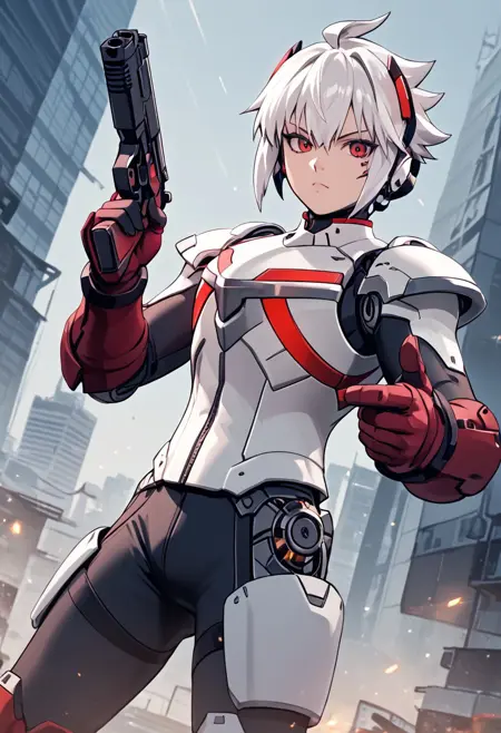 V.Copen(Aqura) -A Collection of Game Characters from "Azure Striker Gunvolt" & "Luminous Avenger iX" series-