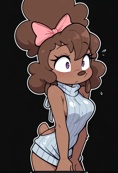 Lily puffette the poodle