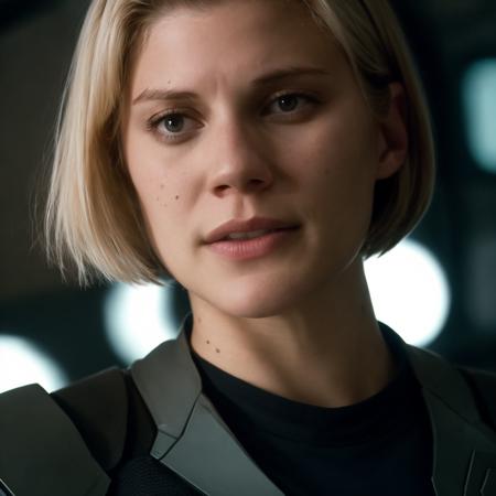 Starbuck, a close up of a woman wearing a helmet, film still battlestar galactica, brown bob haircut, homeworld style, navy hair, characters merged, femshep, meme template, by Aquirax Uno, two suns, mystique, template, crono, arrakis, oled, (high detailed skin:1.2), 8k uhd, dslr, soft lighting, high quality, film grain, Fujifilm XT3 <lora:Starbuck:0.7> <lora:epiNoiseoffset_v2:1>