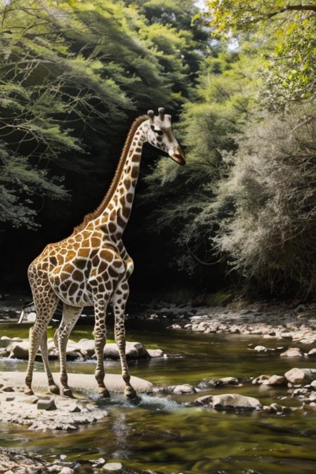 river,Giraffa