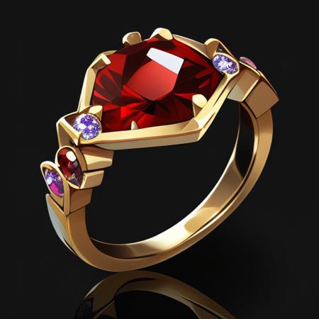 red,Ring, game icon, diamond ring, gemstone, masterpiece,best,quality