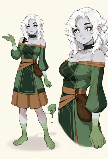 Gooqimastula Druid of the Circle of Oozes - D&D doodler's Tiefling (Commission)