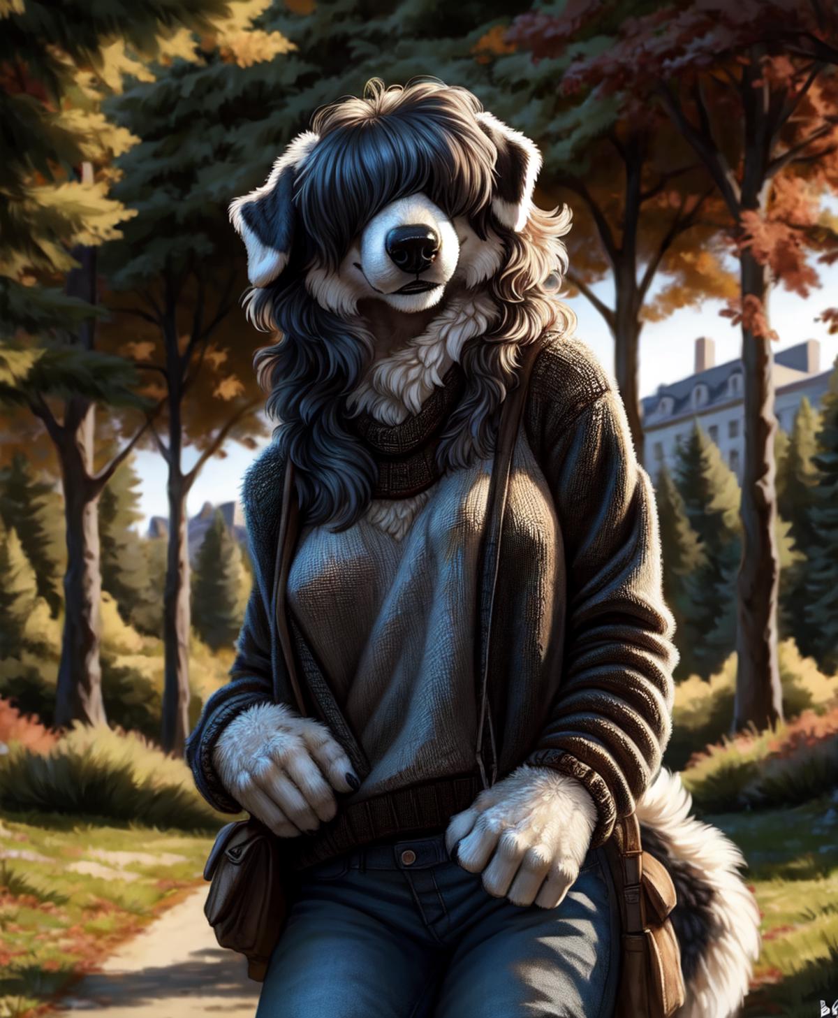 Old English Sheep Dog (Anthro) image by AtomicSun2049