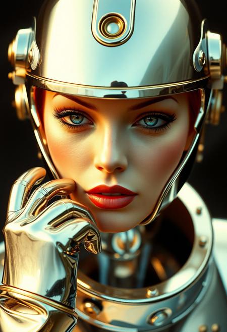 Avant-garde , 1970s futurism, chrome and gold