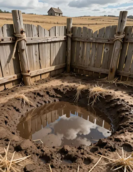 pig mud pool illu