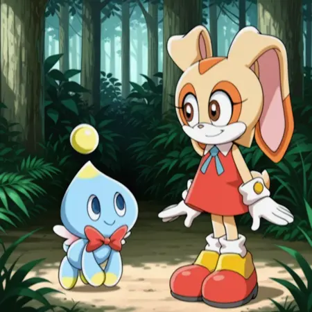 Cream the Rabbit and Cheese the Chao (Sonic X)