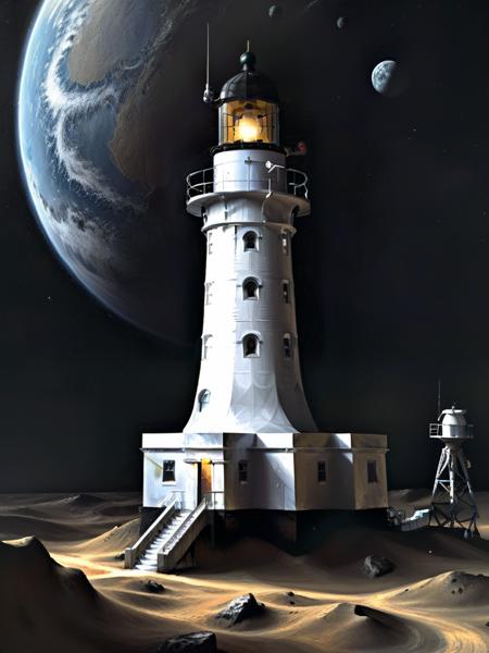 <lora:03realismPainting_Hap_XL:3>,realism, American art painting ,oil painting, A deep space lighthouse space station, Cinematic, sharp focus, 3D render, colorful, Surreal, Foreboding background, black and white still, digital Art, perfect composition, beautiful detailed intricate insanely detailed octane render trending on ArtStation, 8 k artistic photography, photorealistic concept art, soft natural volumetric cinematic perfect light, chiaroscuro, award-winning photograph, masterpiece, oil on canvas, Raphael, Caravaggio, Greg rutkowski, beeple, beksinski, Geiger., trending on artstation, sharp focus, studio photo, intricate details, highly detailed, by greg rutkowski,