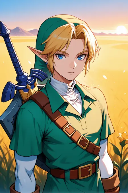 Link + Fierce Deity Link/リンク (The Legend of Zelda: Ocarina of Time/Majora's Mask) SDXL LoRA [Illustrious]