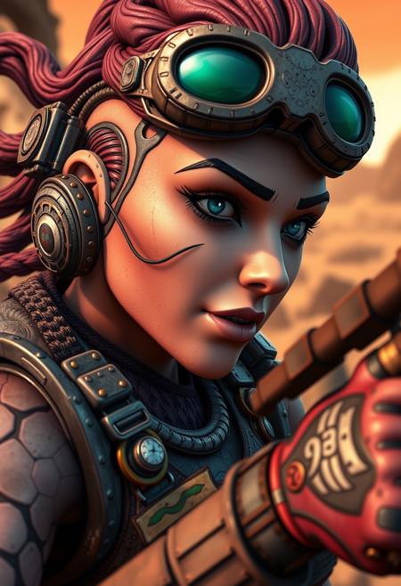 score_9, score_8_up, score_7_up, 4K, UHD
(((Borderlands video game style shading)))
Intricate Details, Amazing Quality, 
MadMoxxi