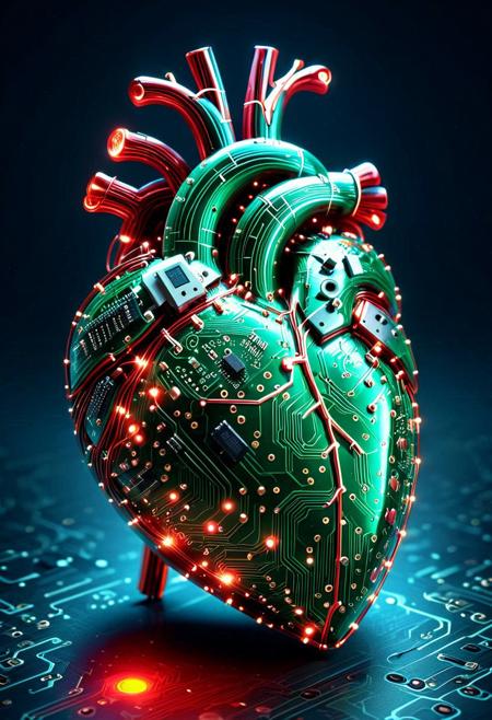 pcb_style, human heart made of circuit board s, cinematic lighting,
masterpiece, best quality, amazing quality,highly detailed
masterpiece, best quality, absurdres