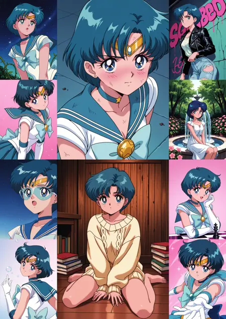 Ami Mizuno (Sailor Mercury) Retro - [Character] - IllustriousXL