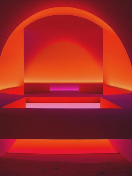 <lyco:JamesTurrell:1.0> art immersive installation about desert in the style of James Turrell,