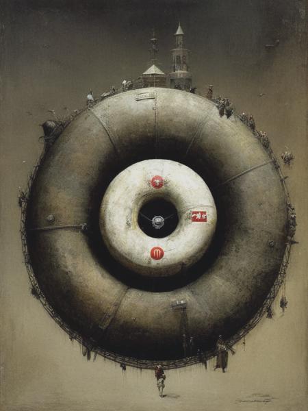 <lyco:SantiagoCaruso:1.0> life saver, artwork by Santiago Caruso