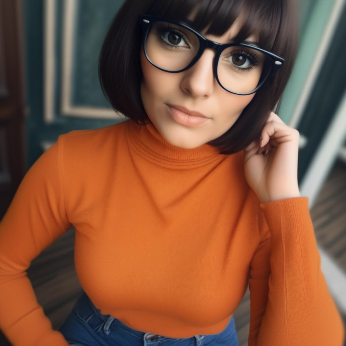 Velma Dinkley - Scooby-Doo franchise - Realistic SDXL image by PhotobAIt