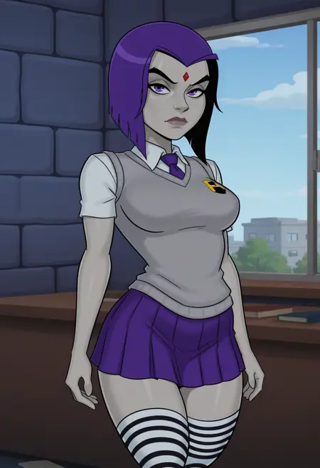 Raven, Rachel Roth, (Something Unlimited/DC comics), LoRA, Illustrious XL