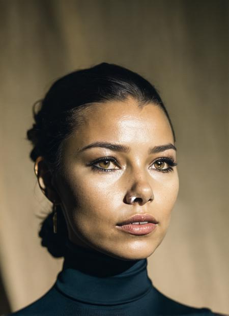 analog style, modelshoot style, A stunning intricate full color portrait of (sks woman:1), wearing a black turtleneck, epic character composition, by ilya kuvshinov, alessio albi, nina masic, sharp focus, natural lighting, subsurface scattering, f2, 35mm, film grain, <lora:locon_jessicaparker_v1_from_v1_64_32:1.3>