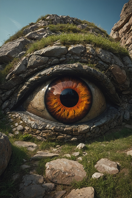 stone cyclop eye