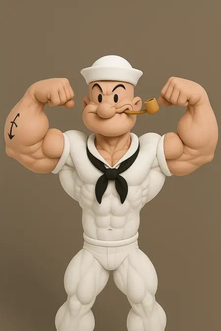 Popeye the Sailor – Muscular Cartoon Hero | SDXL ILL