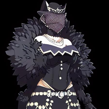 mature woman ,choker, jewellery , black gloves, long deep black veil, black version long skirt with elegrant accessory, jewellery, necklace, full body, boots, vail cover her face, perfect finger, standing, look at viewer) ,no face detail, vail covered face, (perfect skin),(no emotion ), anime, (full body) , <lora:GremoryV2:1>,Gremory outfit,Gremory, long leg