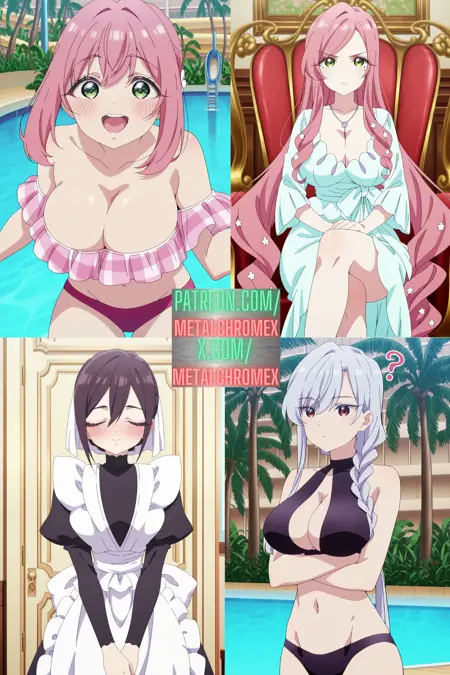 Hakari Hanazono, Hahari Hanazono, Mei Meido, and Nano Eiai (The 100 Girlfriends Who Really, Really, Really, Really, Really Love You) - Commission!