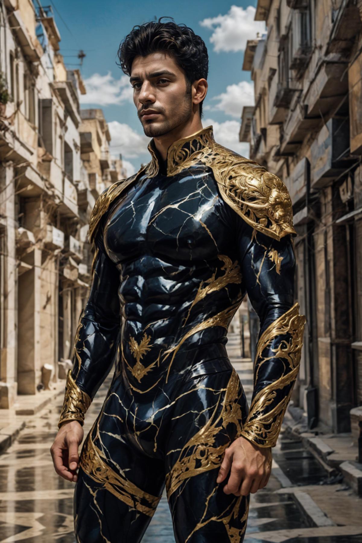 Gold Black Marble Armor image by Kairen92
