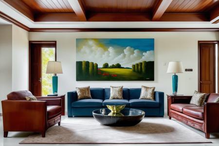 ((best quality)),((masterpiece)),((realistic)),  <lora:JJsMixed:.7> , photorealistic,  sky
(((Mixed))) ,indoor scenery, indoor ,wall ,rug ,painting , lamp, flower, vase , chair ,table ,ceiling light, living room, plant, window ,curtain,couch, pillow,